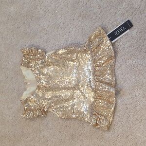 Gold glitter shirt